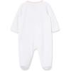 Little Me Clothes for Baby Girls’ 100% Cotton Scratch-Free Tag Footie Sleeper, Preemie to 9 Months(White/Light Pink Dots)