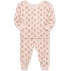 Little Me Clothes for Baby Girls’ 2-Pack Pajama Set, 2 Long Sleeve Tops and 2 Bottoms, 12 Months – 4Toddler(Whisper White/Seashell Pink)