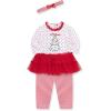 Little Me Clothes for Baby Girl’s 3-Pc Christmas Holiday Holly Headband, Tunic, and Coordinating Legging Set, 3 to 24 Months(Holiday Sparkle)