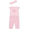 Little Me Clothes for Baby Girls’ Bodysuit, Pant, and Headband Set, 3-12 Months