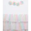 Little Me Clothes for Baby Girls’ Popover Bodysuit Dress and Headband Set, 3-12 Months(Rainbow)