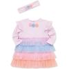 Little Me Clothes for Baby Girls’ Tutu Popover and Matching Headband Set, 3 Months to 12 Months(Lilac Snow)
