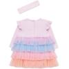 Little Me Clothes for Baby Girls’ Tutu Popover and Matching Headband Set, 3 Months to 12 Months(Lilac Snow)