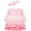 Little Me Clothes for Baby Girls’ Tutu Popover and Matching Headband Set, 3 Months to 12 Months(Rose Shadow)