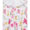 Little Me Clothes for Baby Girls’ Woven Romper and Headband Set, 3-12 Months(Bright White/Prism Pink)