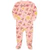 Little Me Clothes for Baby Girls’ Zip Front Bodysuit Sleepwear, 12 Months to 24 Months(Powder Pink)