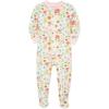 Little Me Clothes for Baby Girls’ Zip Front Bodysuit Sleepwear, 12 Months to 24 Months(Whisper White/Seashell Pink)