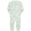Little Me Clothes for Baby Girls’ Zip Front Pajama Footies, 12-24 Months(Aqua)