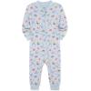 Little Me Clothes for Baby Girls’ Zip Front Pajama Footies, 12-24 Months(Ice Water)