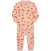 Little Me Clothes for Baby Girls’ Zip Front Pajama Footies, 12-24 Months(Peach)
