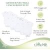 Little Me Gender Neutral 5-Pack Bodysuit, Newborn – 12 Months(White)