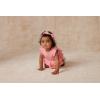 Little Me Simply Essential Solids 100% Organic Clothes for Baby Girls’ Knit Bubble Romper and Headband Set, 3-12 Months