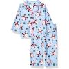 Little Me Baby Boys’ and Girls’ Christmas Holiday Santa Print Pajamas, 12M to 4T(Blue)