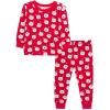 Little Me Baby Boys’ and Girls’ Christmas Holiday Santa Print Pajamas, 12M to 4T(Lipstick Red Santa)