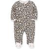 Little Me Clothes for Baby Girls’ 100% Cotton Scratch-Free Tag Footie Sleeper, Preemie to 9 Months(Multi)