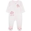 Little Me Clothes for Baby Girls’ 100% Cotton Scratch-Free Tag Footie Sleeper, Preemie to 9 Months(Pink Pups)