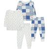 Little Me Clothes for Baby Girls’ 2-Pack Pajama Set, 2 Long Sleeve Tops and 2 Bottoms, 12 Months – 4Toddler(Multi/Whisper White)