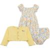 Little Me Clothes for Baby Girls’ Knit Dress and Cardigan Sets, 12 Months – 4 Toddler(Yellow)