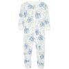 Little Me Clothes for Baby Girls’ Zip Front Bodysuit Sleepwear, 12 Months to 24 Months(Marshmallow)