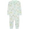 Little Me Clothes for Baby Girls’ Zip Front Pajama Footies, 12-24 Months(Aqua)