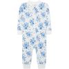 Little Me Clothes for Baby Girls’ Zip Front Pajama Footies, 12-24 Months(Marshmallow/Blue)