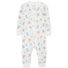 Little Me Clothes for Baby Girls’ Zip Front Pajama Footies, 12-24 Months(Multi)