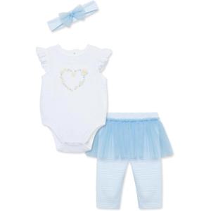 Little Me Baby Girls’ Tutu Skirt and Legging Set, 3-12 Months(Blue)