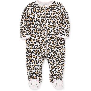 Little Me Clothes for Baby Girls’ 100% Cotton Scratch-Free Tag Footie Sleeper, Preemie to 9 Months(Multi)