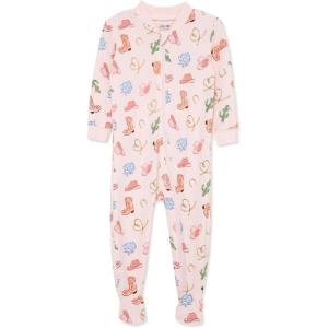 Little Me Clothes for Baby Girls’ Zip Front Bodysuit Sleepwear, 12 Months to 24 Months(Icy Pink)