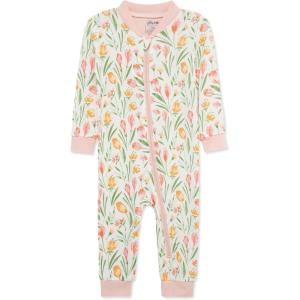 Little Me Clothes for Baby Girls’ Zip Front Pajama Footies, 12-24 Months(Marshmallow/Pink)