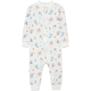 Little Me Clothes for Baby Girls’ Zip Front Pajama Footies, 12-24 Months(Multi)
