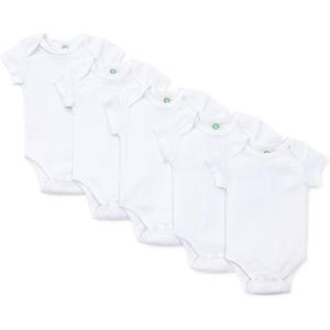 Little Me Gender Neutral 5-Pack Bodysuit, Newborn – 12 Months(White)
