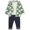 Little Me Baby Clothes for Baby Boy’s and Girl’s 3-Piece Sherpa Set, Jacket, Shirt and Pant Sets, 12 Months to 4 Toddler(Lilac Check)