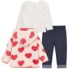 Little Me Baby Clothes for Baby Boy’s and Girl’s 3-Piece Sherpa Set, Jacket, Shirt and Pant Sets, 12 Months to 4 Toddler(Seashell Pink/Marshmallow)