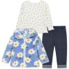 Little Me Baby Clothes for Baby Boy’s and Girl’s 3-Piece Sherpa Set, Jacket, Shirt and Pant Sets, 12 Months to 4 Toddler(Serenity/Whisper White)