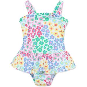 Little Me Baby-Girls Little Girls’ UPF 50+ Sun Protection One Piece Swimsuit(Leopard Multi)