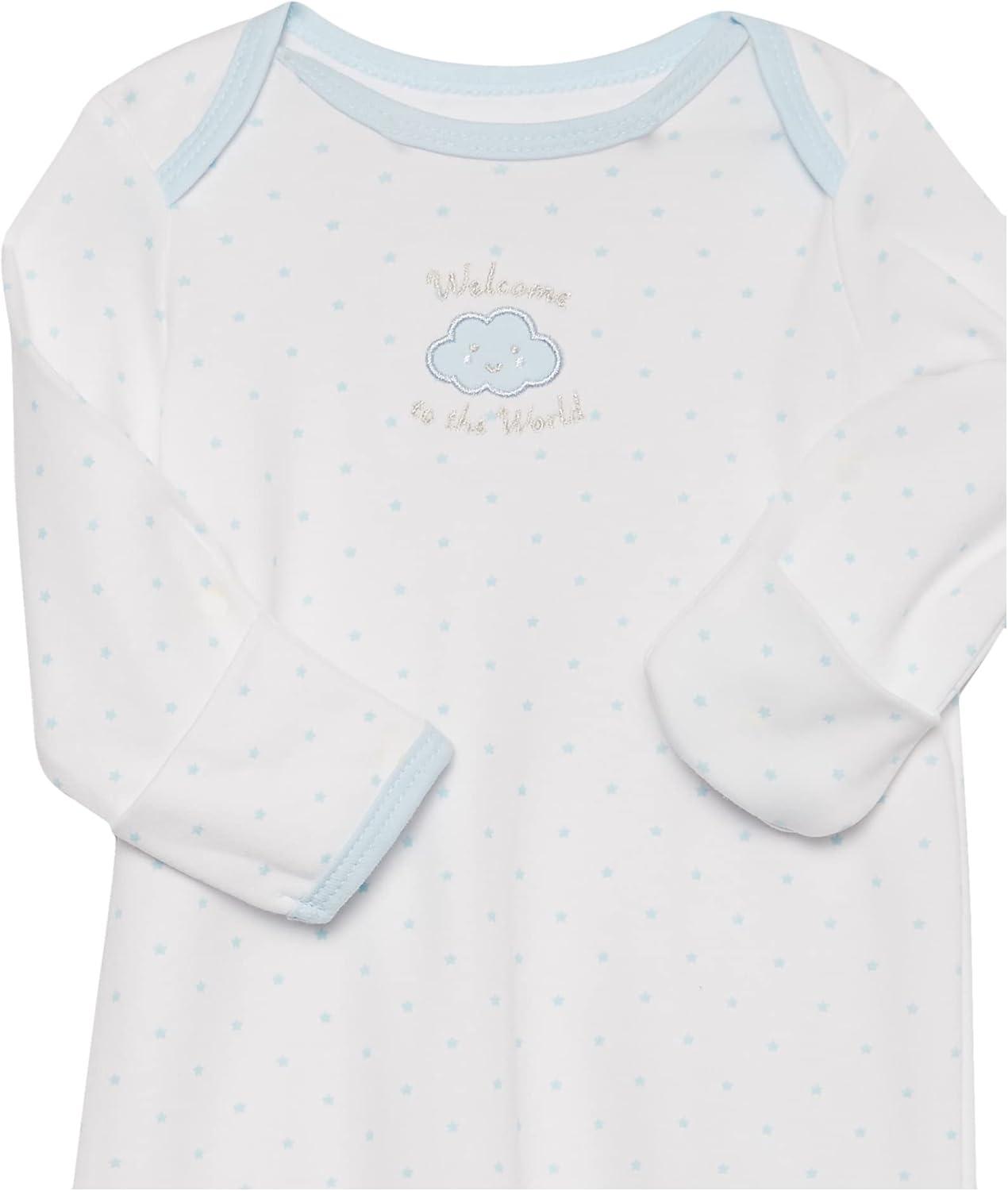 imageLittle Me Baby Boys 2Piece Nightgown and Cap SetBlue