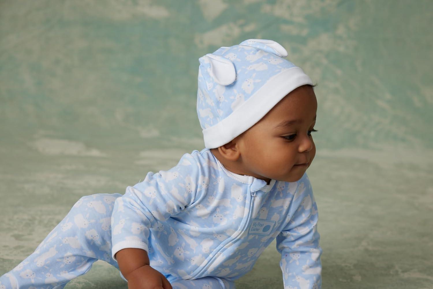 imageLittle Me Clothes for Baby Boys Easter Footie and Hat Set 09 Months