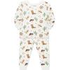 Little Me Clothes for Baby Boys’ 2-Pack Bamboo Pajama Set, 12 Months – 4Toddler(Antique White/Loden Frost)