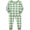 Little Me Clothes for Baby Boys’ 2-Pack Bamboo Pajama Set, 12 Months – 4Toddler(Antique White/Loden Frost)