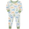 Little Me Clothes for Baby Boys’ 2-Pack Bamboo Pajama Set, 12 Months – 4Toddler(Whisper White/Mistletoe)