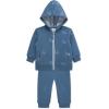 Little Me Clothes for Baby Boys’ Hoodie and Pant Set, 2-4 Toddler(Copen Blue Safari)
