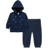 Little Me Clothes for Baby Boys’ Hoodie and Pant Set, 2-4 Toddler(Dress Blue Dino)