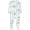 Little Me Clothes for Baby Boys’ Zip Front Bodysuit Sleepwear, 12 Months to 24 Months(Ballad Blue)