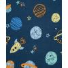Little Me Clothes for Baby Boys’ Zip Front Bodysuit Sleepwear, 12 Months to 24 Months(Insignia Blue/Placid Blue)