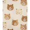 Little Me Clothes for Baby Boys’ Zip Front Bodysuit Sleepwear, 12 Months to 24 Months(Tapioca)