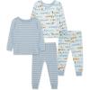 Little Me Clothes for Baby Boys’ 2-Pack Bamboo Pajama Set, 12 Months – 4Toddler(Ballad Bue/Blue Fog)