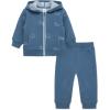 Little Me Clothes for Baby Boys’ Hoodie and Pant Set, 2-4 Toddler(Copen Blue Safari)