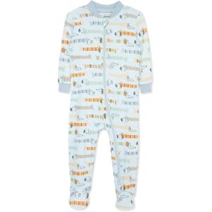 Little Me Clothes for Baby Boys’ Zip Front Bodysuit Sleepwear, 12 Months to 24 Months(Ballad Blue)