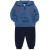 Little Me Clothes for Baby Boy’s 2-Piece Hoodie and Pant Sets, 12 Months – 4T(Blue)